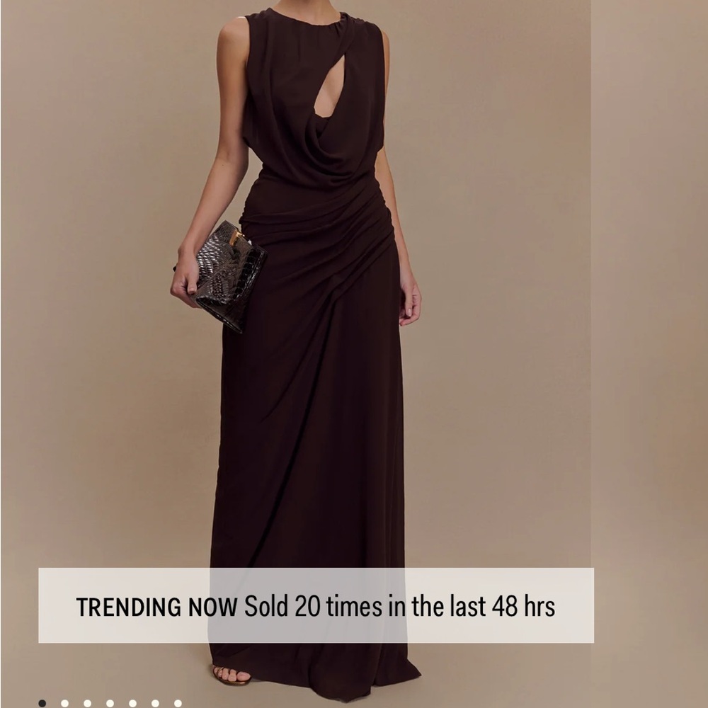 Meshki Elegant Black Maxi Dress